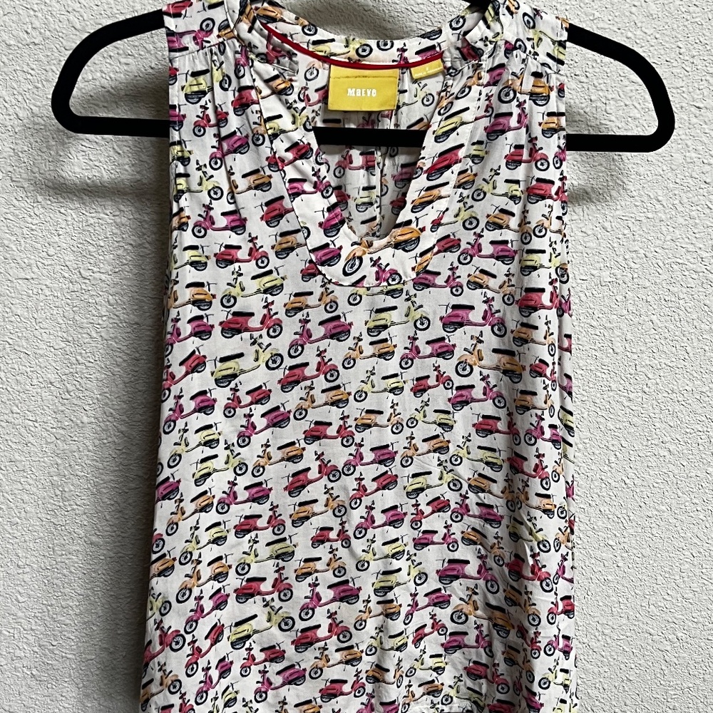 Rare Anthropologie "Enna Tank" by Maeve in Beige, Scooters, Vespas, 2